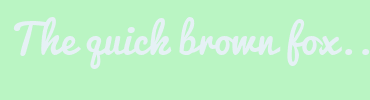 Image with Font Color E6F1F5 and Background Color BAF5C3